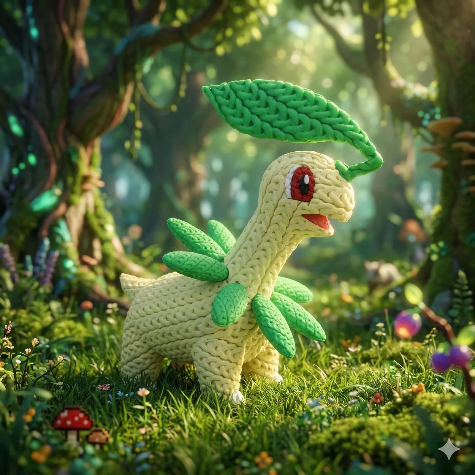 Muñeco Crochet 3D Bayleef