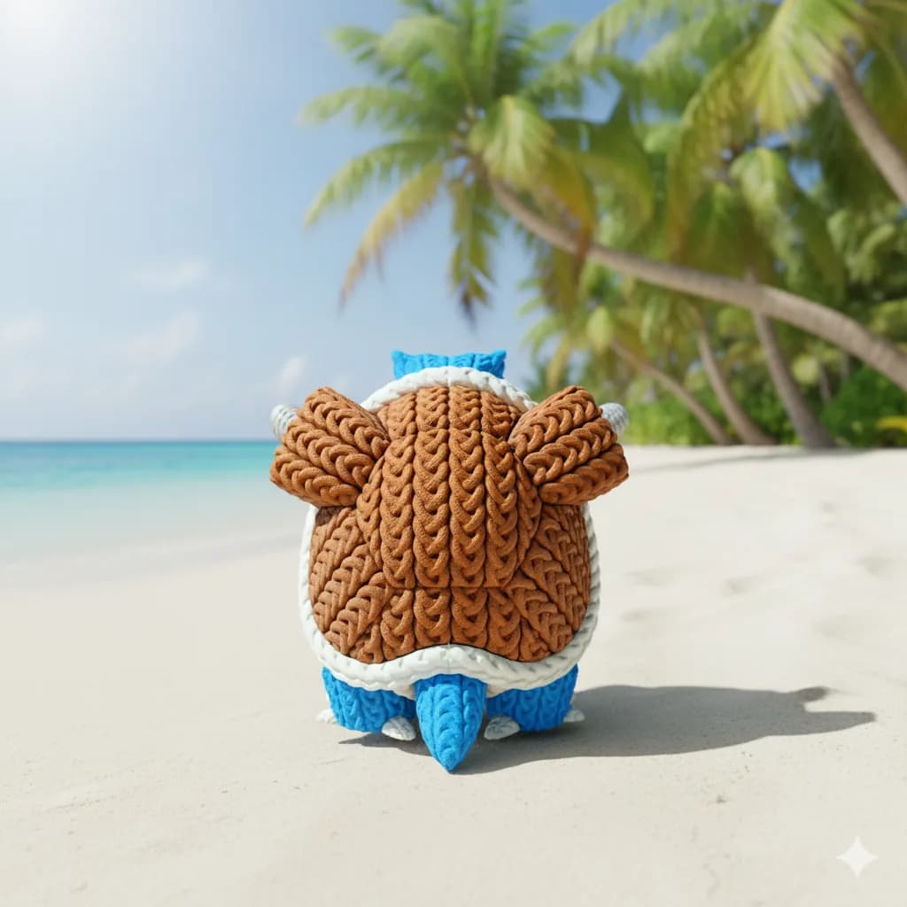 Muñeco Crochet 3D Blastoise - Miniatura 3