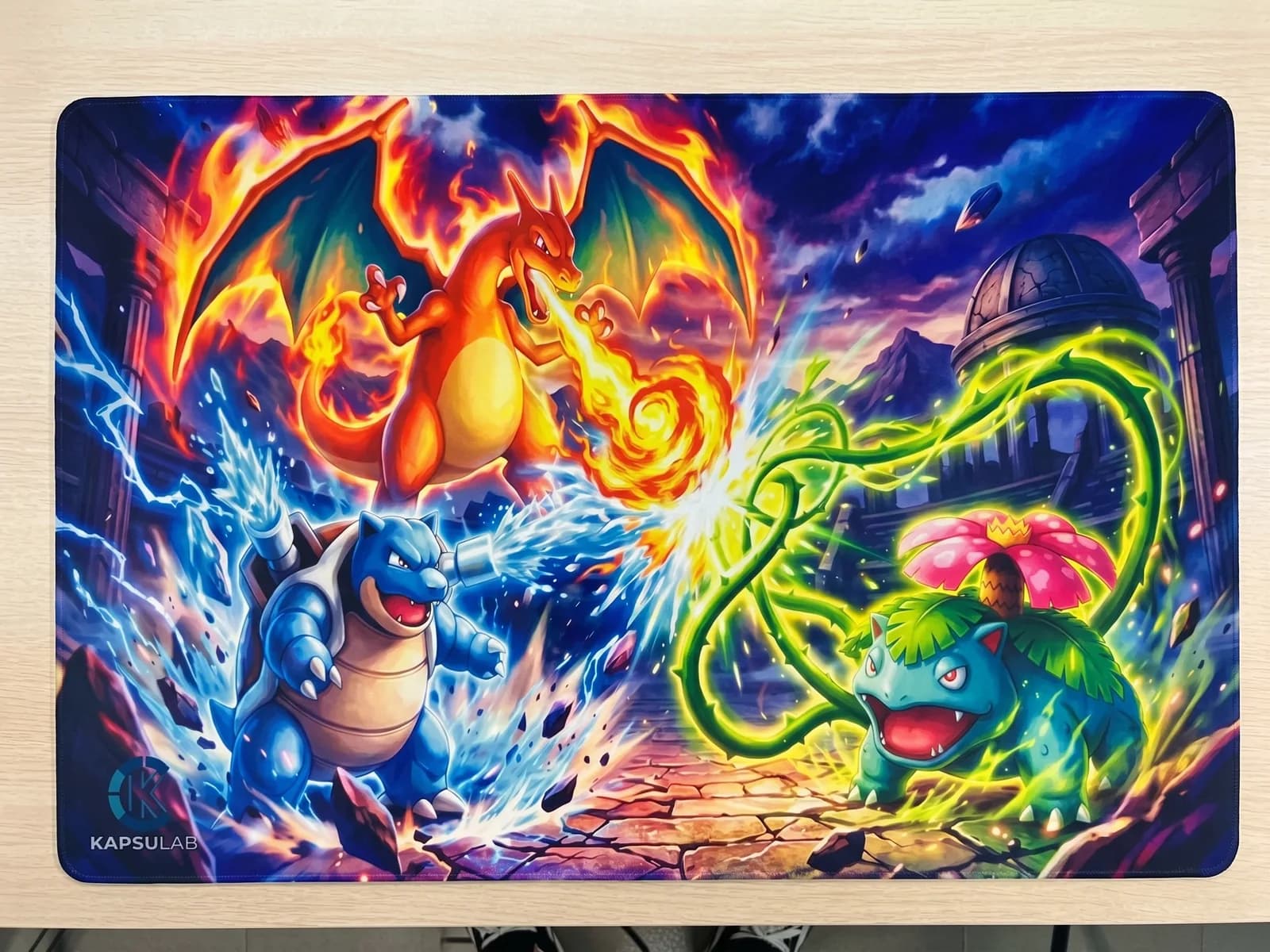 Alfombrilla Gaming Blastoise, Charizard, Venusaur — producto relacionado