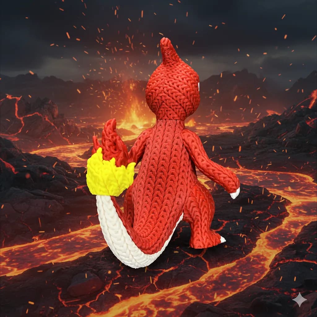 Muñeco Crochet 3D Charmeleon - Miniatura 4