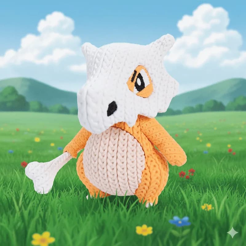 Muñeco Crochet 3D Cubone