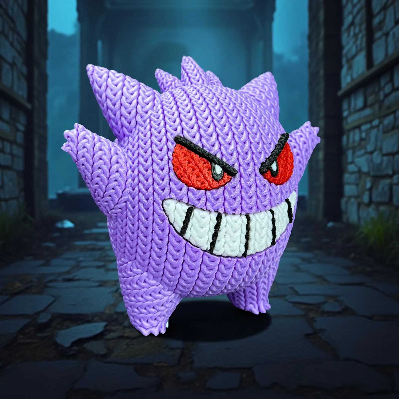 Muñeco Crochet 3D Gengar