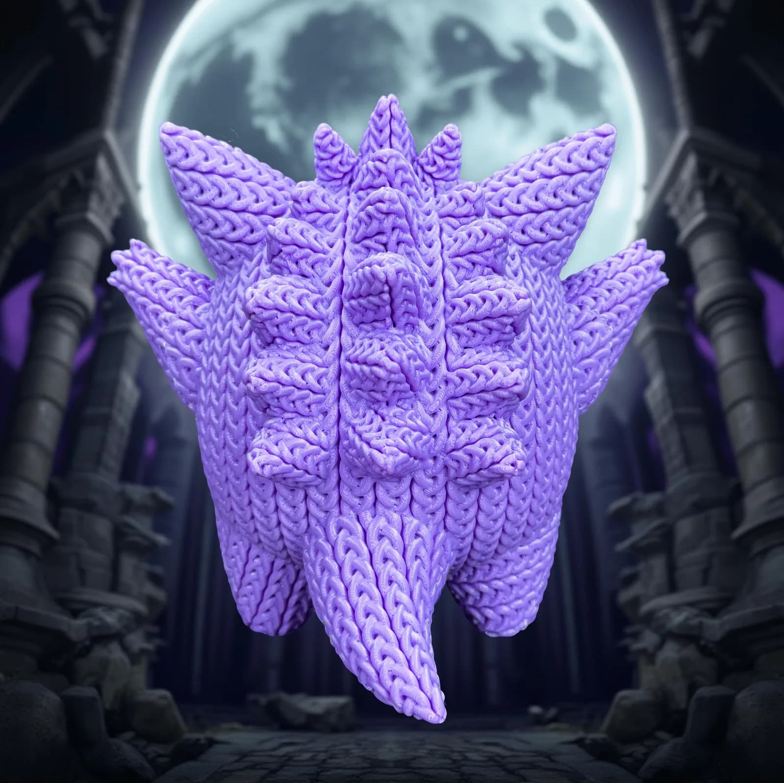 Muñeco Crochet 3D Gengar - Miniatura 4