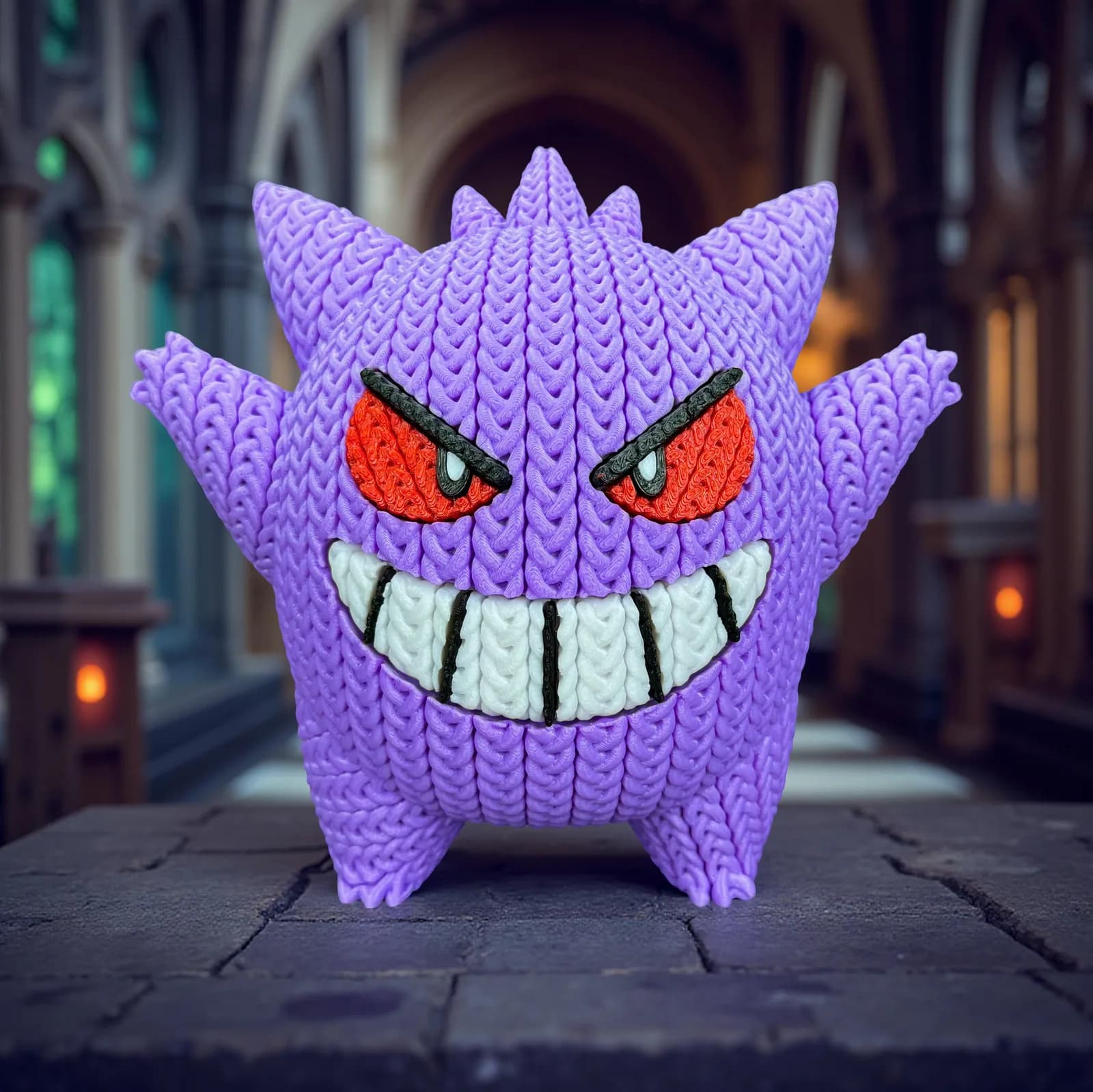 Muñeco Crochet 3D Gengar - Miniatura 2