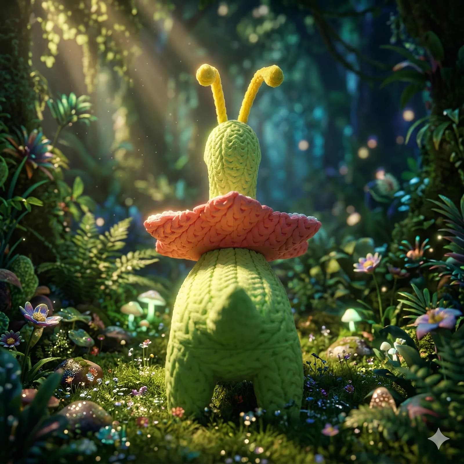 Muñeco Crochet 3D Meganium - Miniatura 4