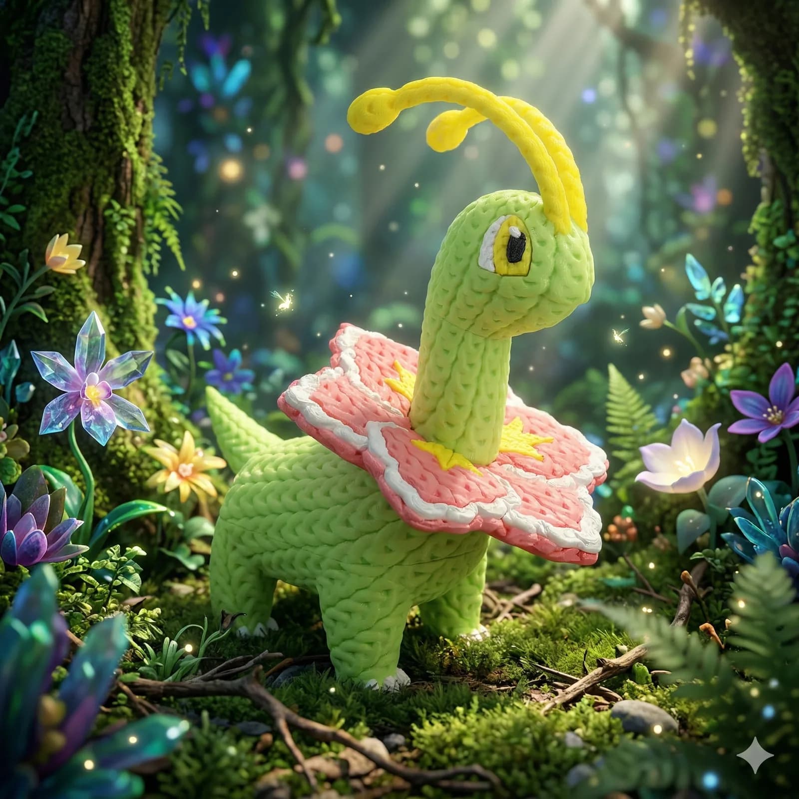 Muñeco Crochet 3D Meganium - Miniatura 2
