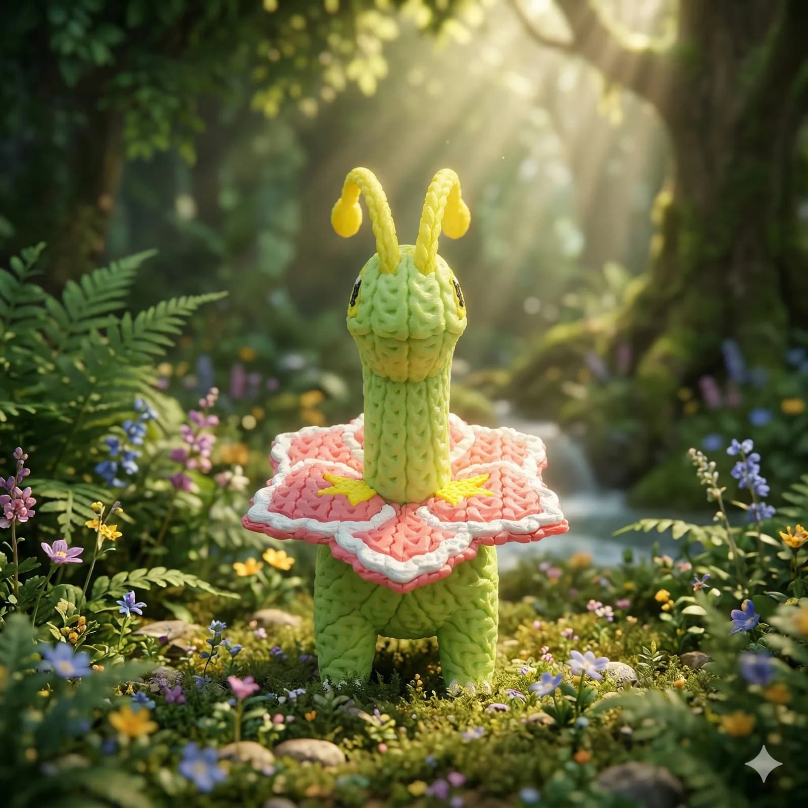 Muñeco Crochet 3D Meganium - Miniatura 3