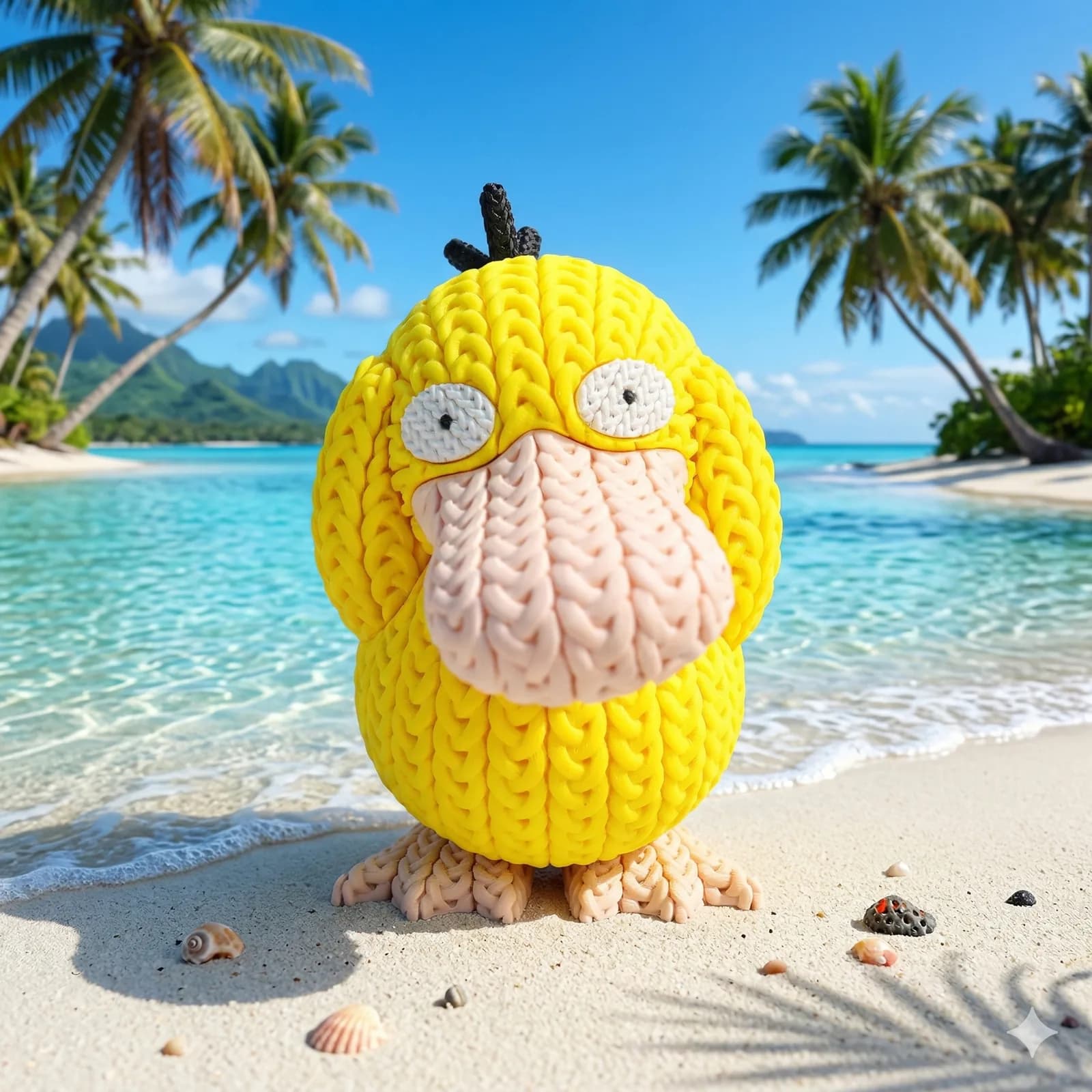 Muñeco Crochet 3D Psyduck