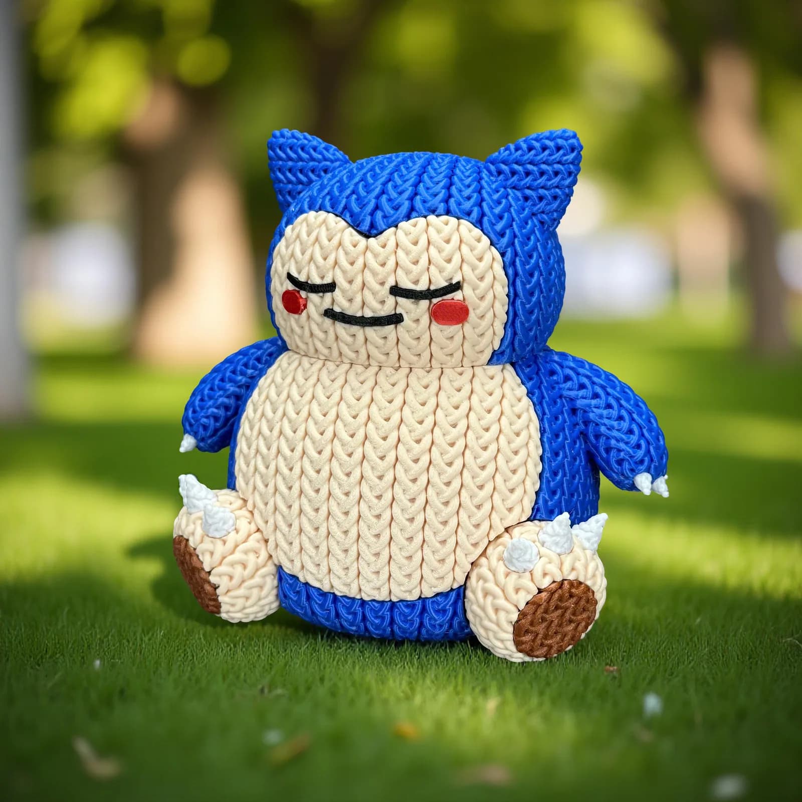 Muñeco Crochet 3D Snorlax