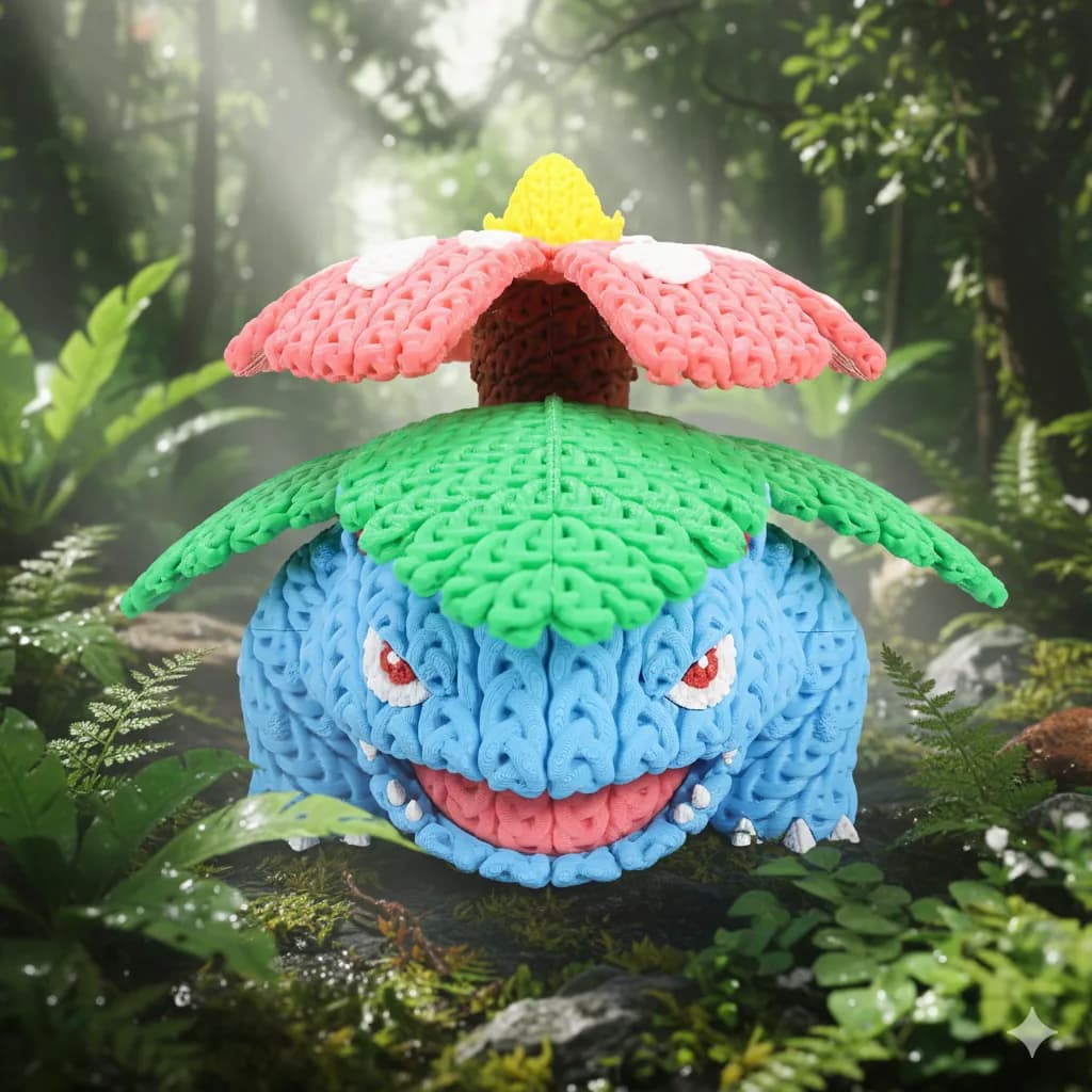 Muñeco Crochet 3D Venusaur