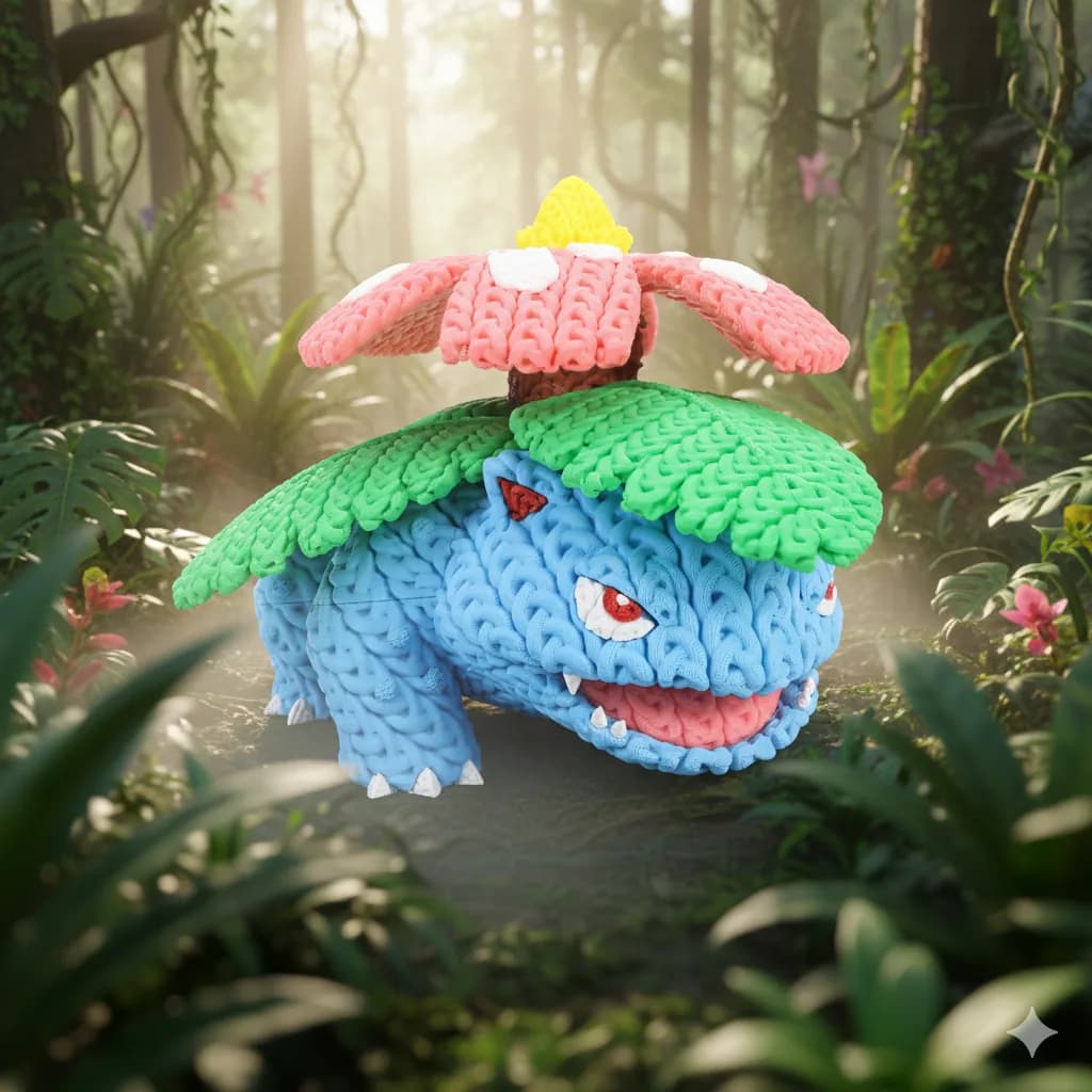 Muñeco Crochet 3D Venusaur - Miniatura 2