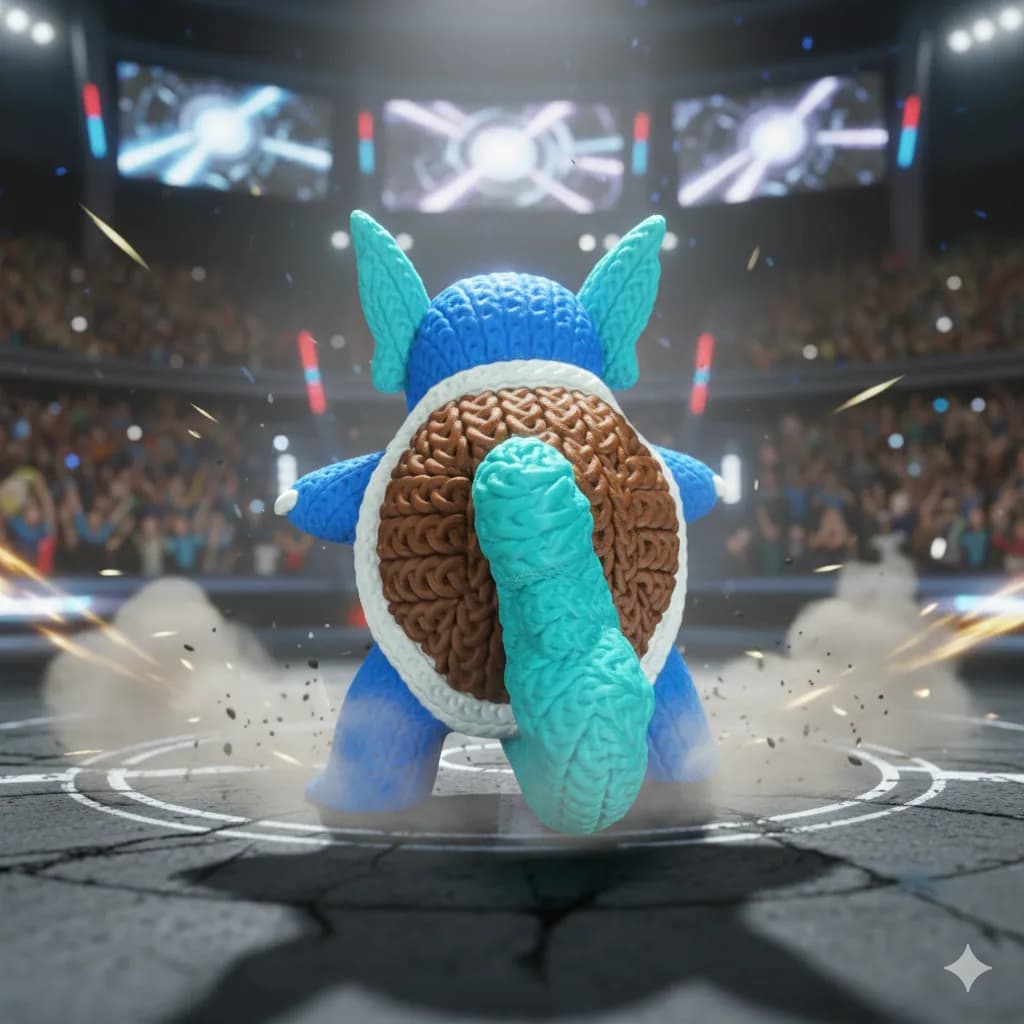 Muñeco Crochet 3D Wartortle - Miniatura 4